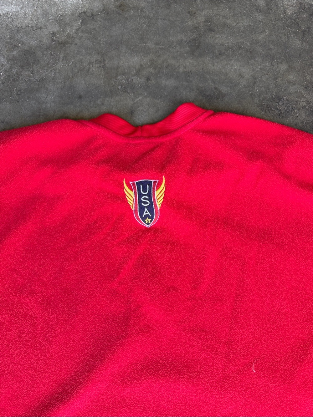 USA Track & Field Vtg Nike Center Swoosh Olympic Logo Long Sleeve Shirt Men’s L